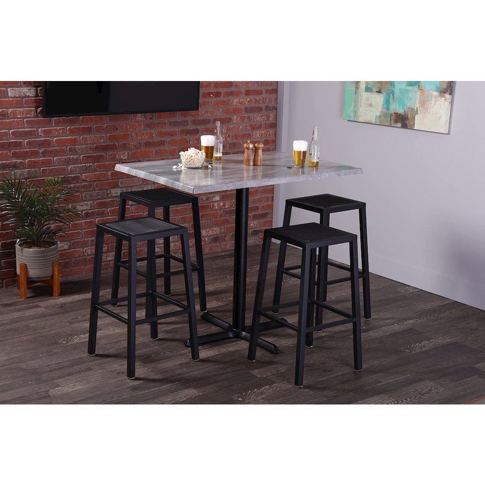 All-Season Table with 30" Diameter Natural Top with Umbrella Hole