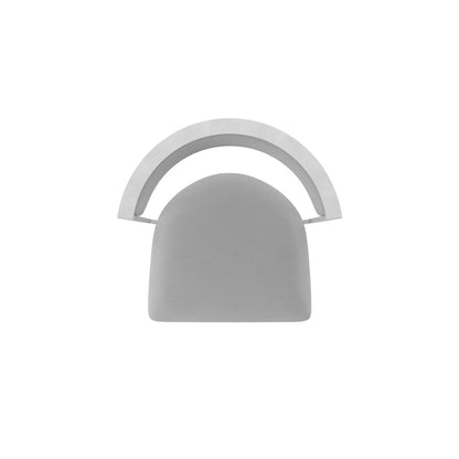 Swivel Bar Stool with Anodized Nickel Finish and Canter Folkstone Grey Seat