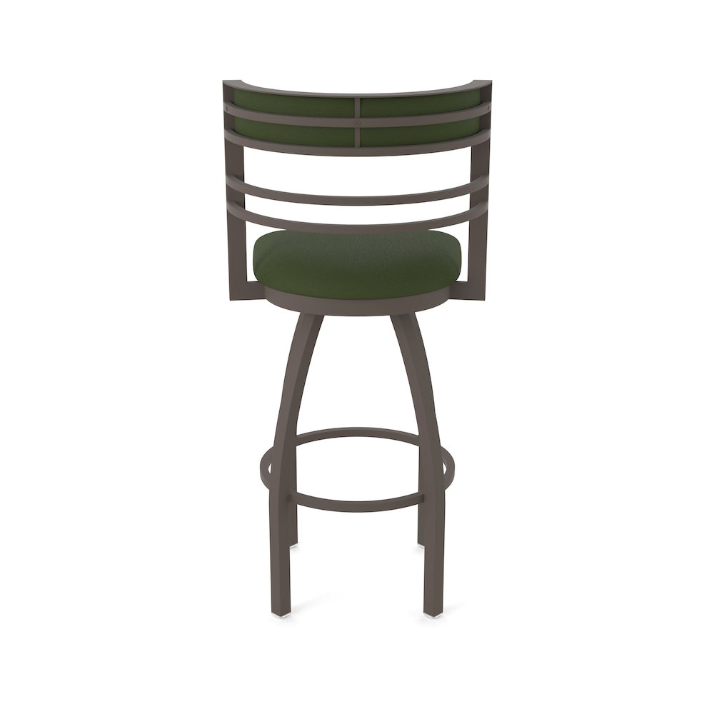 Swivel Bar Stool with Bronze Finish and Canter Pine Seat and Back