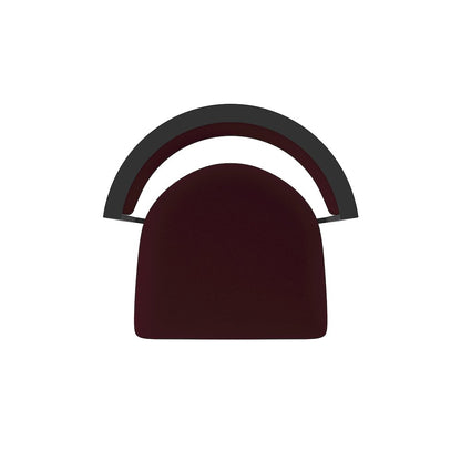 Swivel Bar Stool with Black Wrinkle Finish and Canter Bordeaux Seat and Back