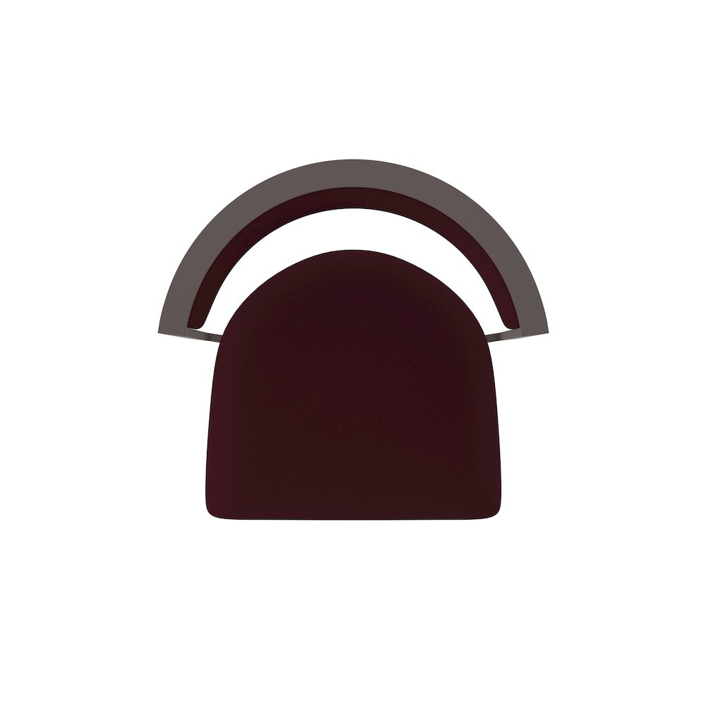 Swivel Bar Stool with Bronze Finish and Canter Bordeaux Seat and Back