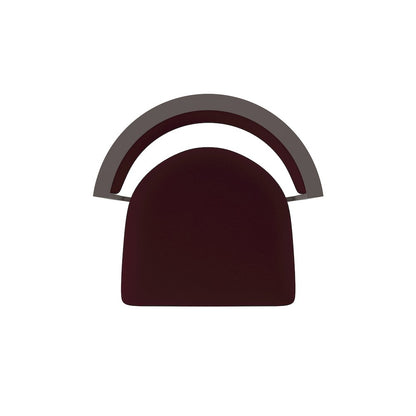 Swivel Bar Stool with Bronze Finish and Canter Bordeaux Seat and Back