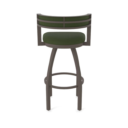 Swivel Bar Stool with Bronze Finish and Canter Pine Seat and Back