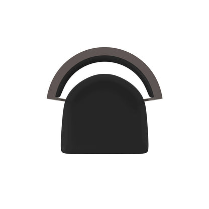 Swivel Bar Stool with Bronze Finish and Black Vinyl Seat and Back