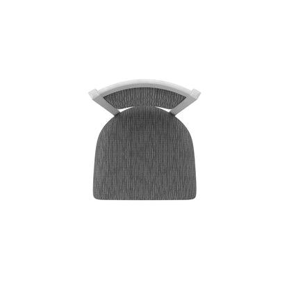 Swivel Bar Stool with Anodized Nickel Finish and Graph Coal Seat and Back