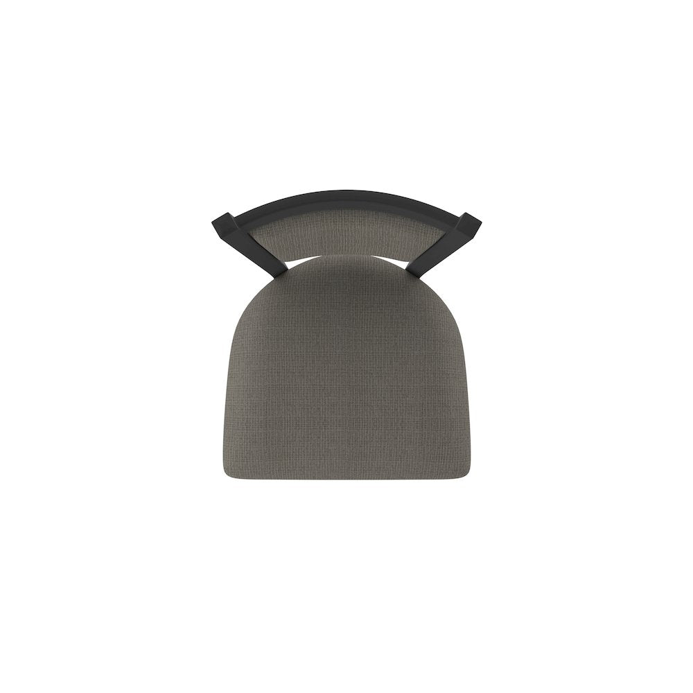Swivel Bar Stool with Black Wrinkle Finish and Graph Chalice Seat and Back