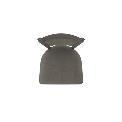 Swivel Bar Stool with Bronze Finish and Graph Chalice Seat and Back