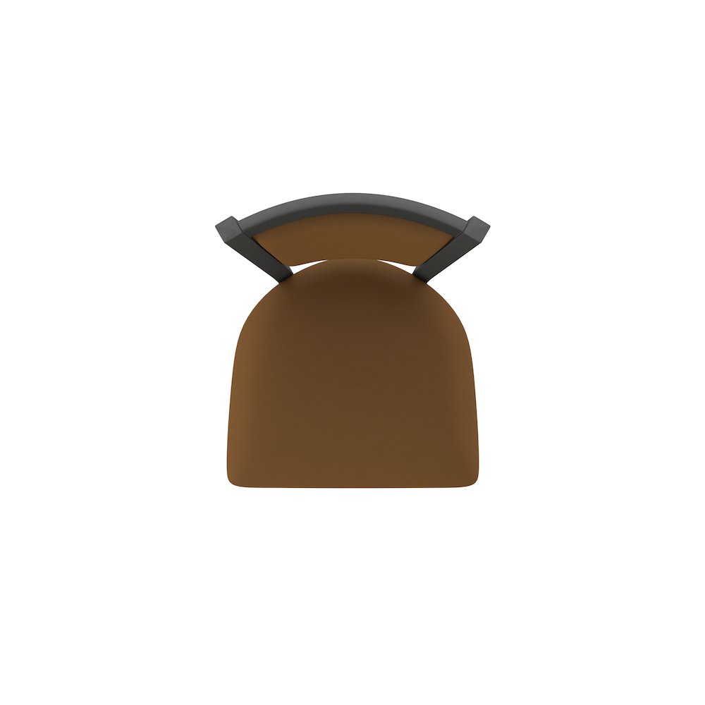 Swivel Bar Stool with Pewter Finish and Canter Thatch Seat and Back