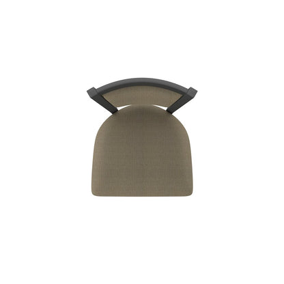 Swivel Bar Stool with Pewter Finish and Graph Cork Seat and Back