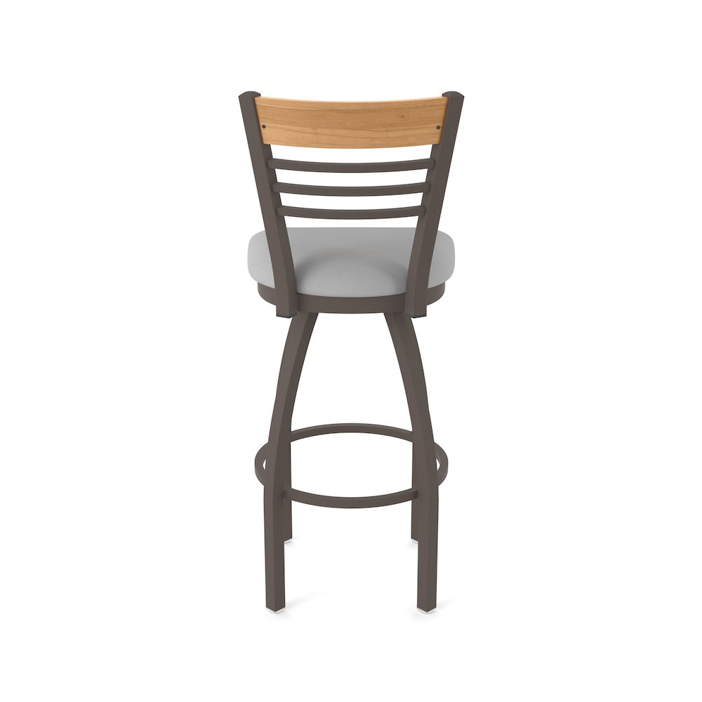 36" Swivel Extra Tall Bar Stool, Bronze Finish, Medium Back