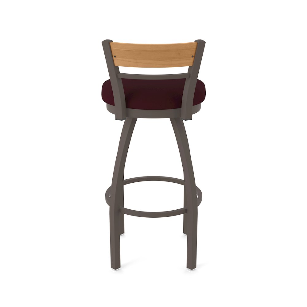 36" Swivel Extra Tall Bar Stool, Bronze Finish, Medium Back