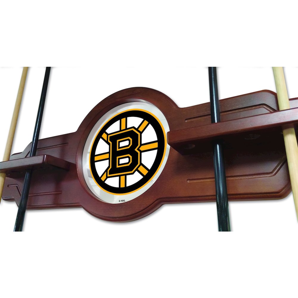 Boston Bruins Cue Rack in English Tudor Finish