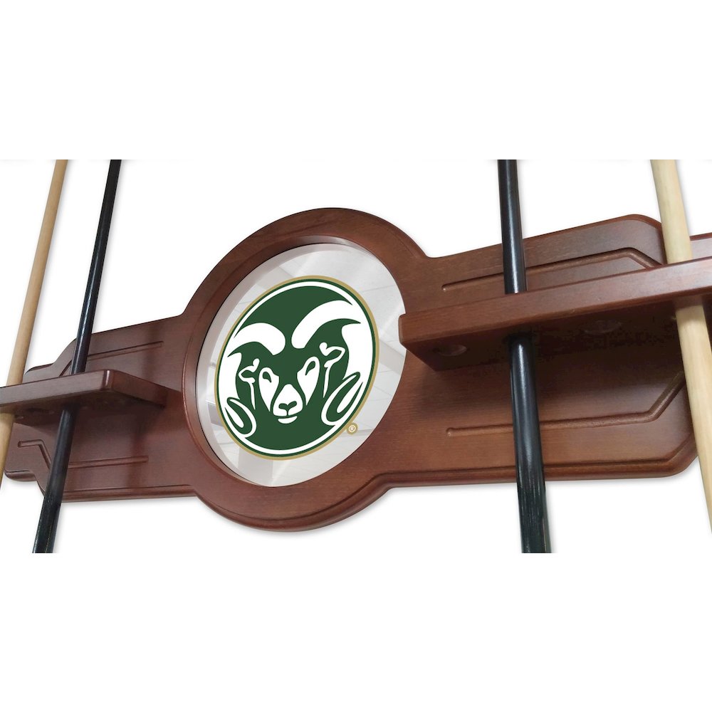 Colorado State Cue Rack in English Tudor Finish