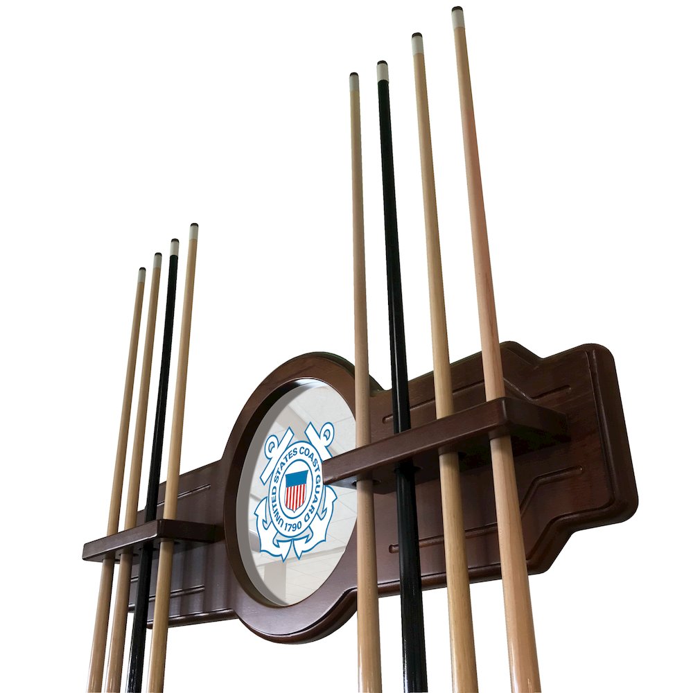 U.S. Coast Guard Cue Rack in English Tudor Finish
