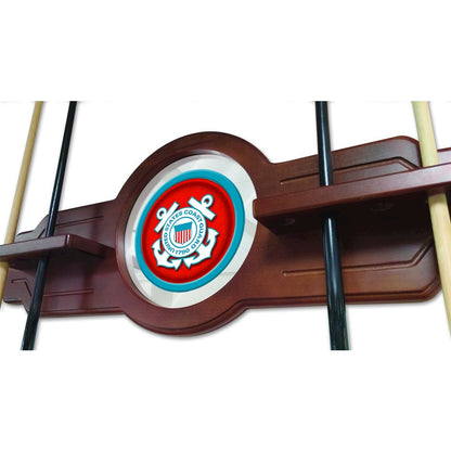 U.S. Coast Guard Cue Rack in English Tudor Finish
