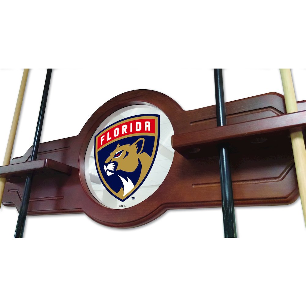 Florida Panthers Cue Rack in English Tudor Finish