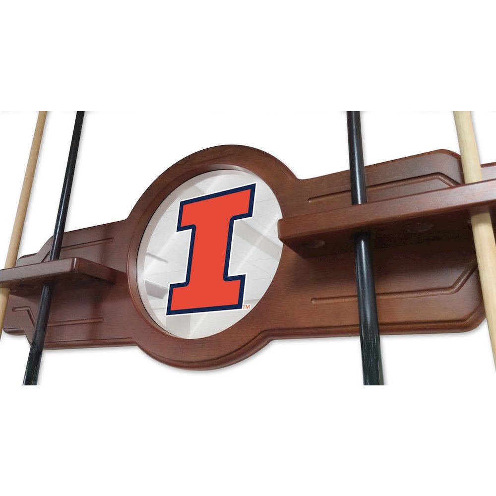 Illinois Cue Rack in English Tudor Finish