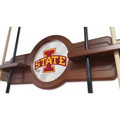 Iowa State Cue Rack in English Tudor Finish