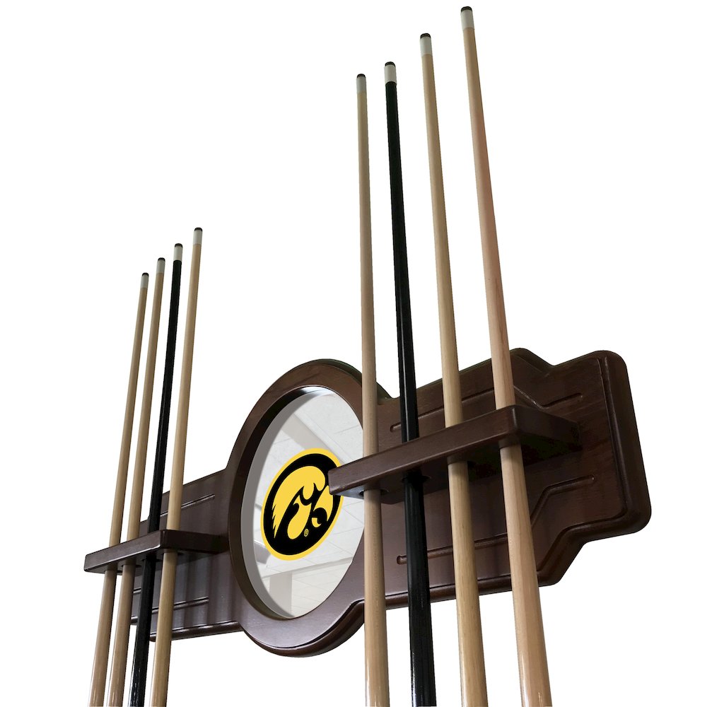 Iowa Cue Rack in English Tudor Finish