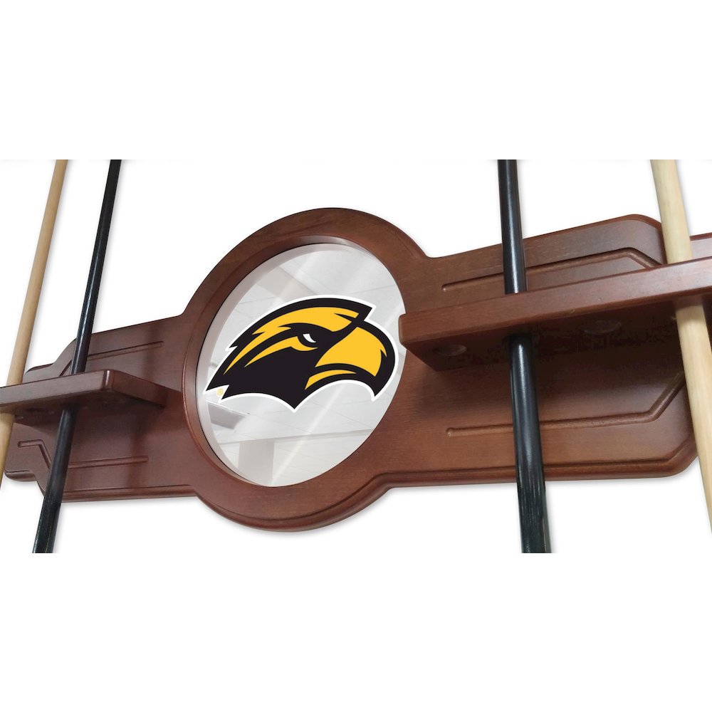 Southern Miss Cue Rack in English Tudor Finish