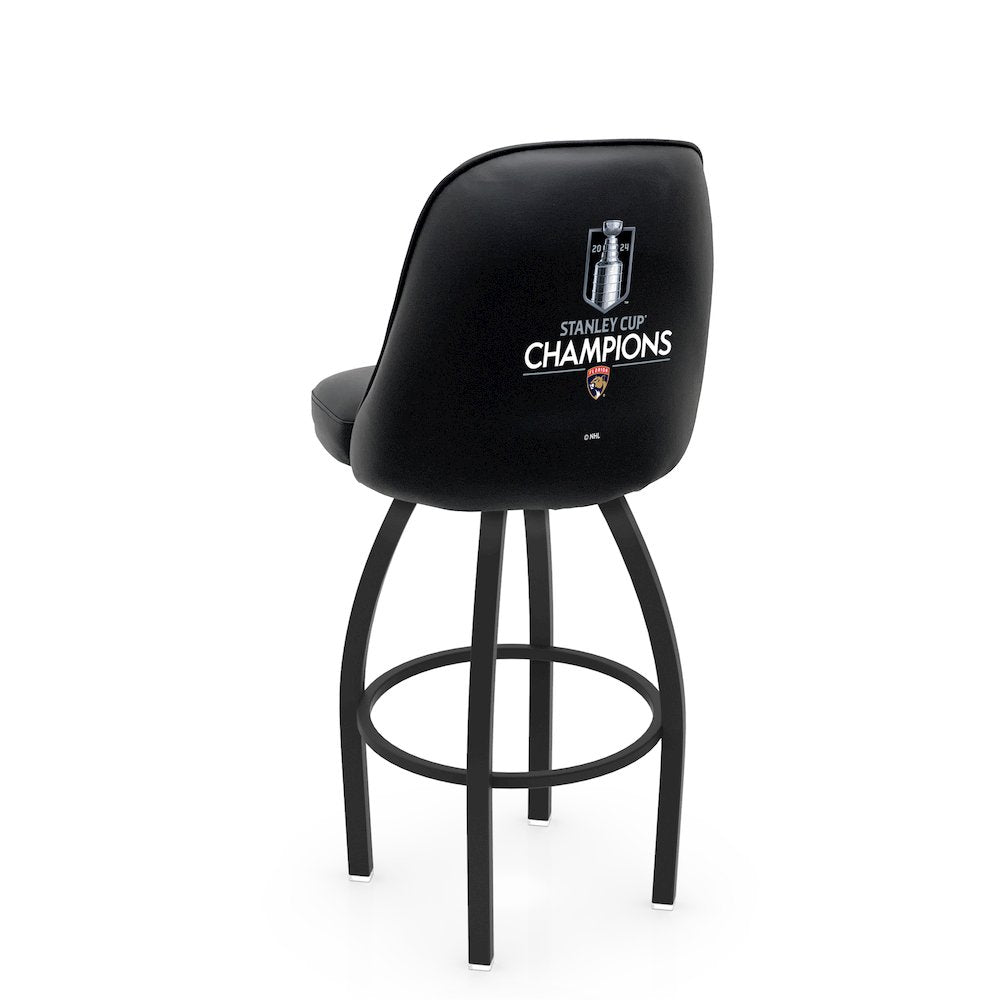 Logo Grizzly Florida Panthers - 2024 Stanley Cup Swivel Bar Stool