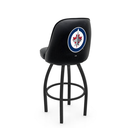 Logo Grizzly Winnipeg Jets Swivel Bar Stool