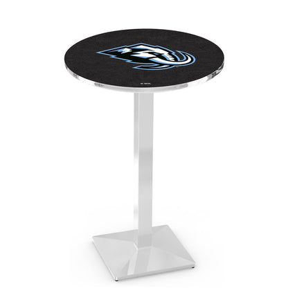 L217 Utah Mammoth 42" Tall - 36" Top Pub Table with Chrome Finish