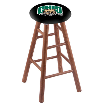 Oak Extra Tall Bar Stool in Medium Finish with Ohio University Seat