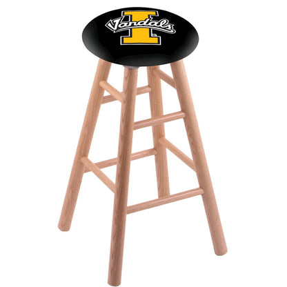 Oak Extra Tall Bar Stool in Natural Finish with Idaho Seat