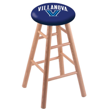 Oak Extra Tall Bar Stool in Natural Finish with Villanova Seat