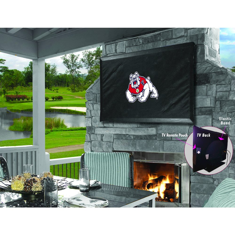 Fresno State TV Cover (TV sizes 50"-56") by Covers by HBS
