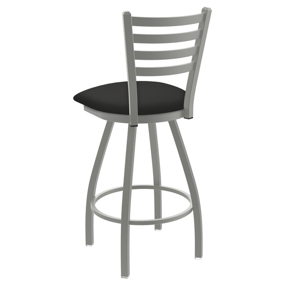 XL 410 Jackie 36" Swivel Extra Tall Bar Stool with Anodized Nickel Finish and Canter Iron Seat