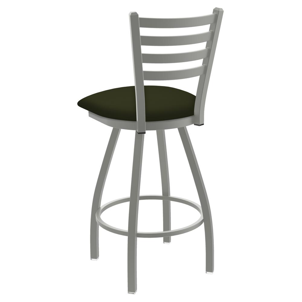 XL 410 Jackie 36" Swivel Extra Tall Bar Stool with Anodized Nickel Finish and Canter Pine Seat