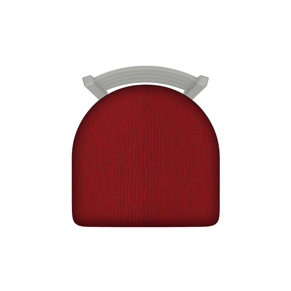 XL 410 Jackie 36" Swivel Extra Tall Bar Stool with Anodized Nickel Finish and Graph Ruby Seat
