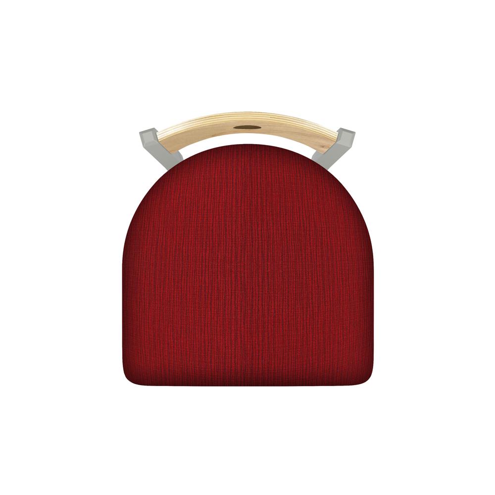 XL 830 Voltaire 36" Swivel Counter Stool with Anodized Nickel Finish, Natural Back, and Graph Ruby Seat