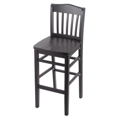 3110 25" Counter Stool with Black Finish and a Black Seat