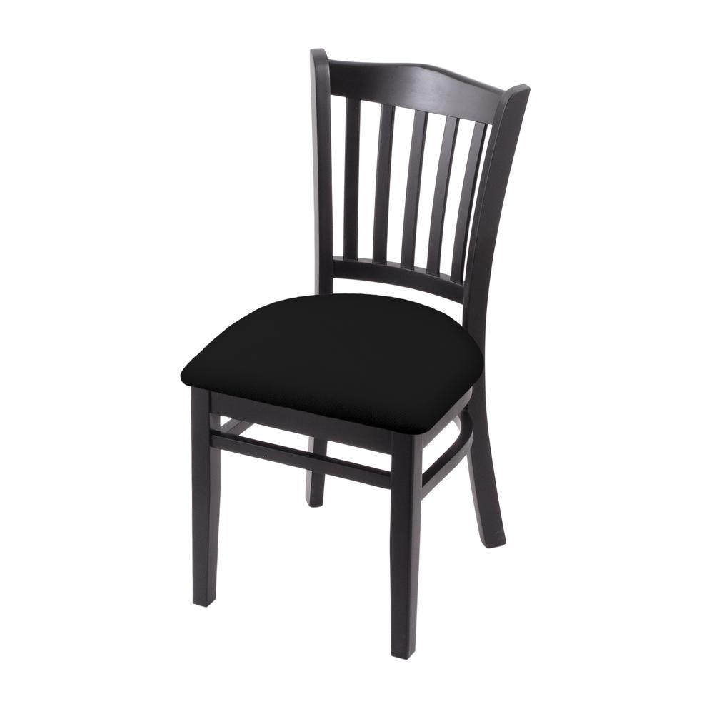 3120 18" Chair with Black Finish and Black Vinyl Seat