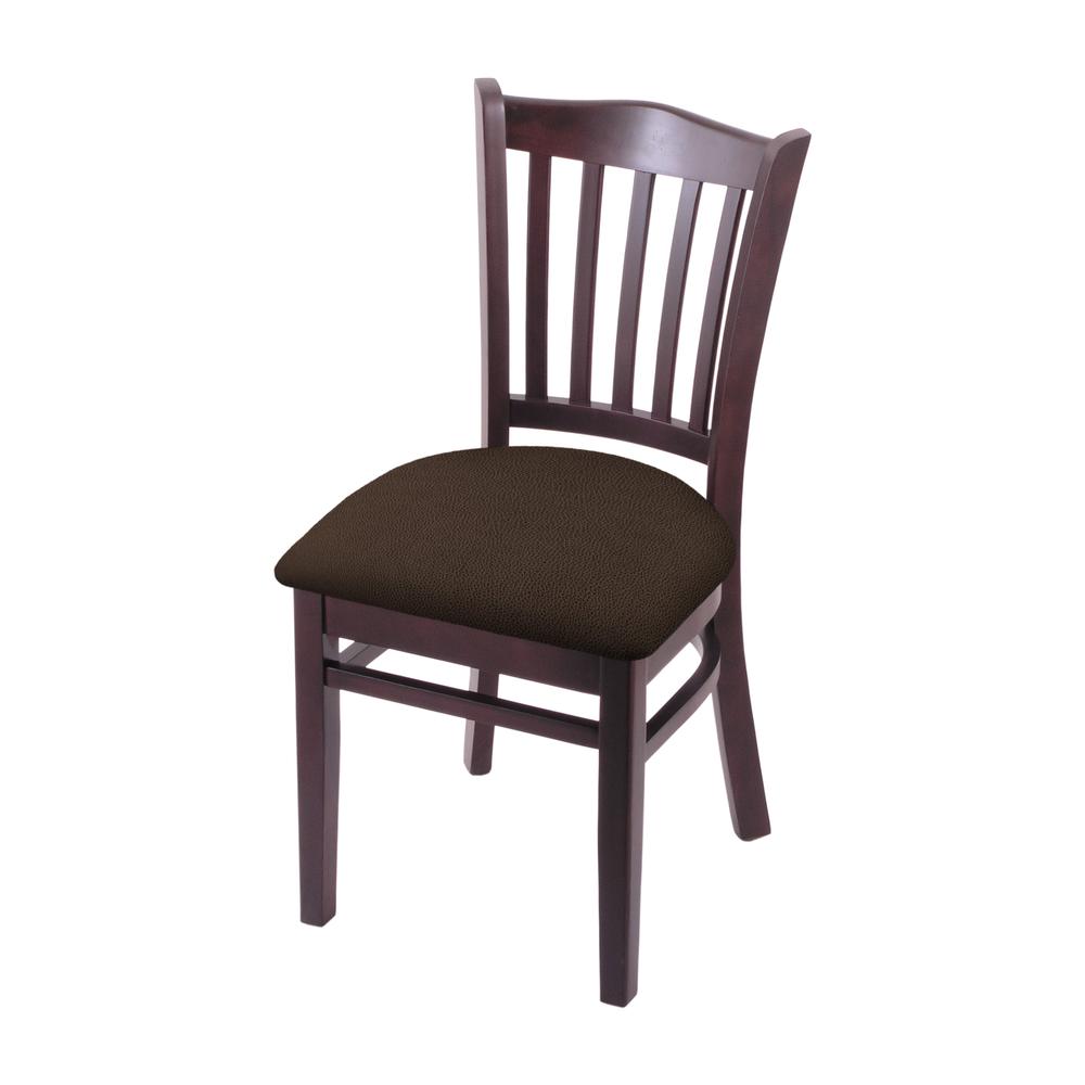 3120 18" Chair with Dark Cherry Finish and Rein Coffee Seat