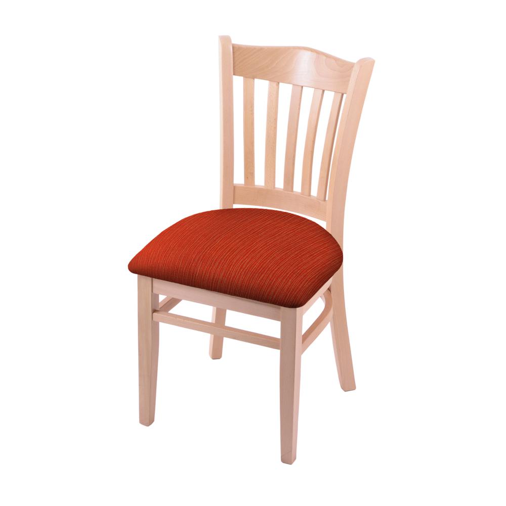 3120 18" Chair with Natural Finish and Graph Poppy Seat