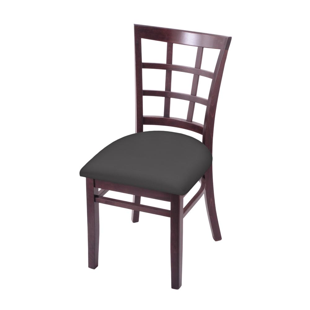 3130 18" Chair with Dark Cherry Finish and Canter Storm Seat