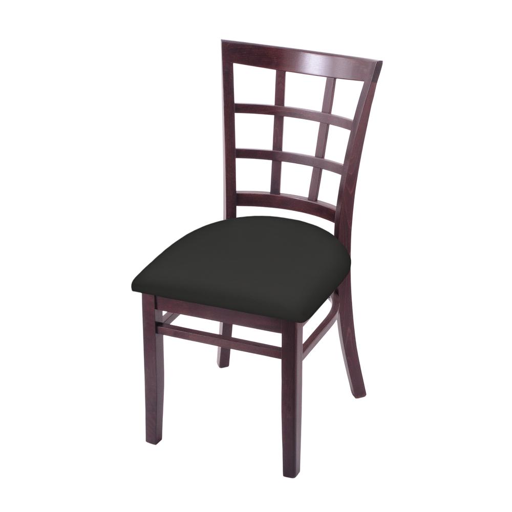 3130 18" Chair with Dark Cherry Finish and Canter Iron Seat