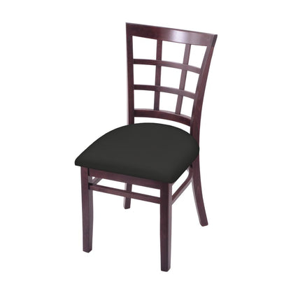 3130 18" Chair with Dark Cherry Finish and Canter Iron Seat