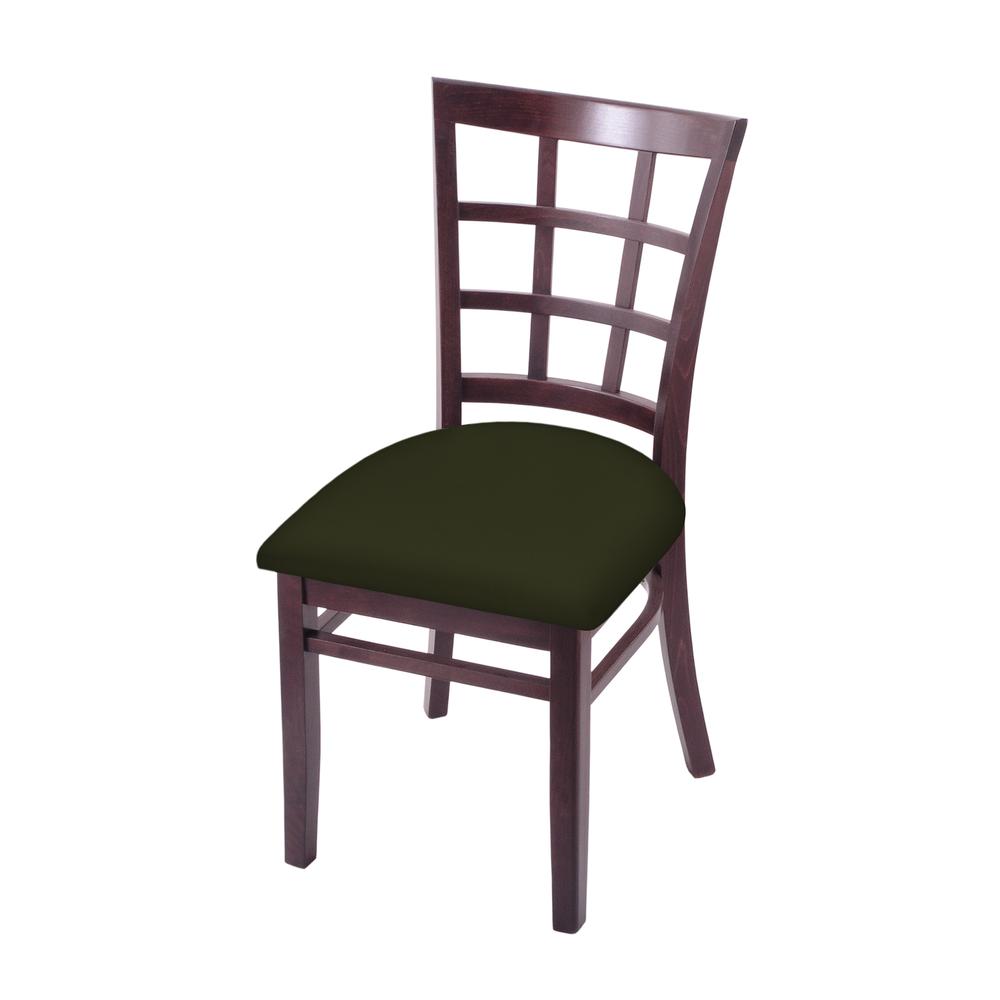 3130 18" Chair with Dark Cherry Finish and Canter Pine Seat