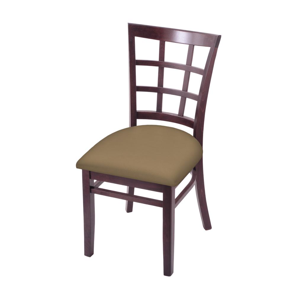 3130 18" Chair with Dark Cherry Finish and Canter Sand Seat
