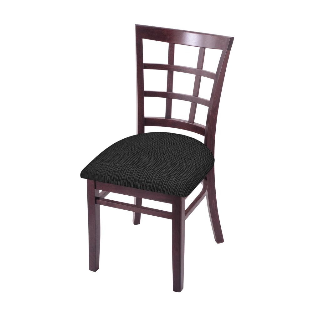 3130 18" Chair with Dark Cherry Finish and Graph Coal Seat