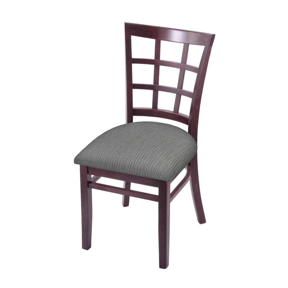 3130 18" Chair with Dark Cherry Finish and Graph Alpine Seat