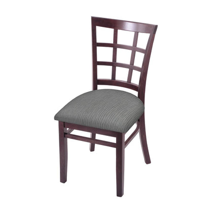 3130 18" Chair with Dark Cherry Finish and Graph Alpine Seat