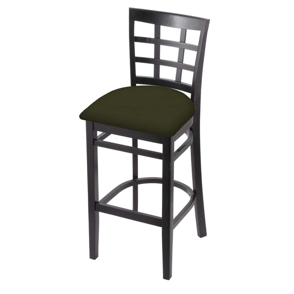 3130 25" Counter Stool with Black Finish and Canter Pine Seat