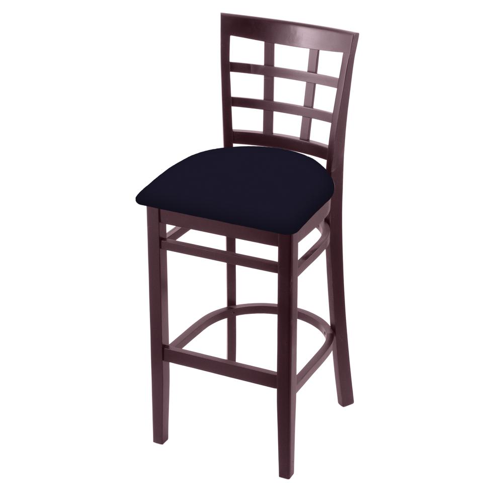 3130 25" Counter Stool with Dark Cherry Finish and Canter Twilight Seat