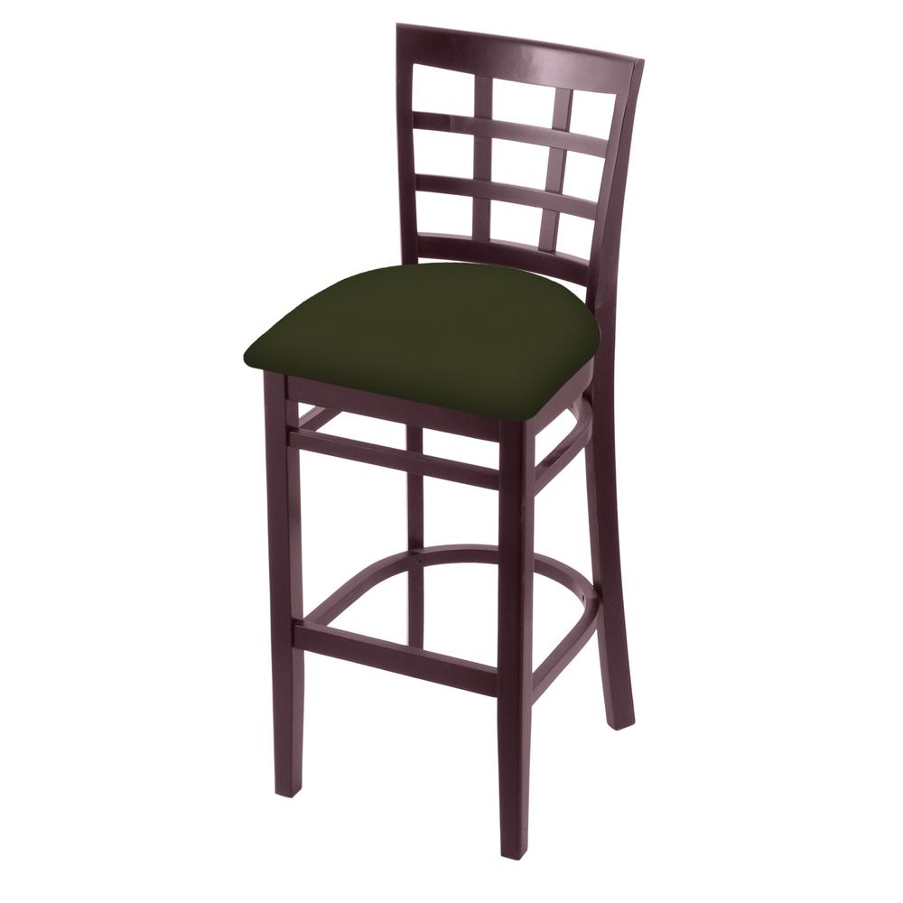 3130 25" Counter Stool with Dark Cherry Finish and Canter Pine Seat
